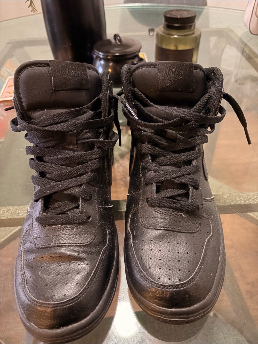 Amazing condition Nike Dunk High “Triple Black” - Picture 2 of 5